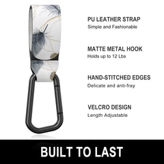 Gukeniu stroller hooks easy-use non-slip strap wraps securely.