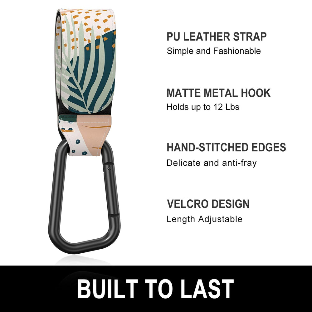 Gukeniu stroller hooks strong metal hook supports up to 12 pounds for bags and toys.