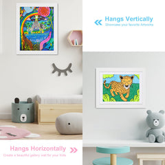 gulethun holds 50-plus pieces, ideal for a growing kid art collection