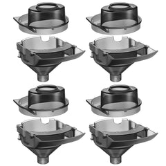 Gulfmew replacement funnel set grey with cover for Baby Brezza aids spill-free formula prep