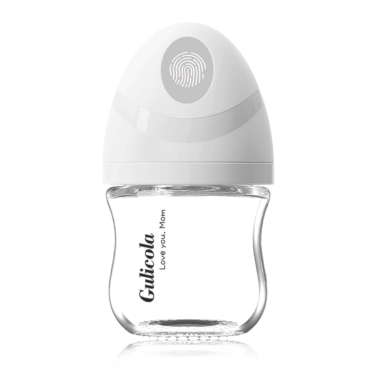Gulicola glass baby bottle 3oz showcases safe, simple feeding for newborns.