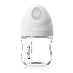 Gulicola glass baby bottle 3oz showcases safe, simple feeding for newborns.