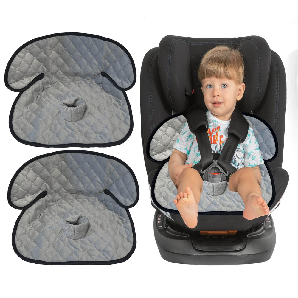 Gulissa 2Pack Piddle Pad waterproof seat cover in grey protects car seats from accidents and spills.