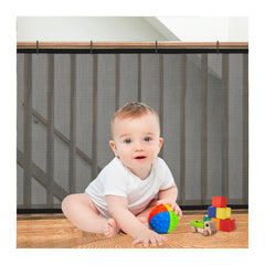 Gulissa Banister Guard netting front view shows balcony safety boundary for kids