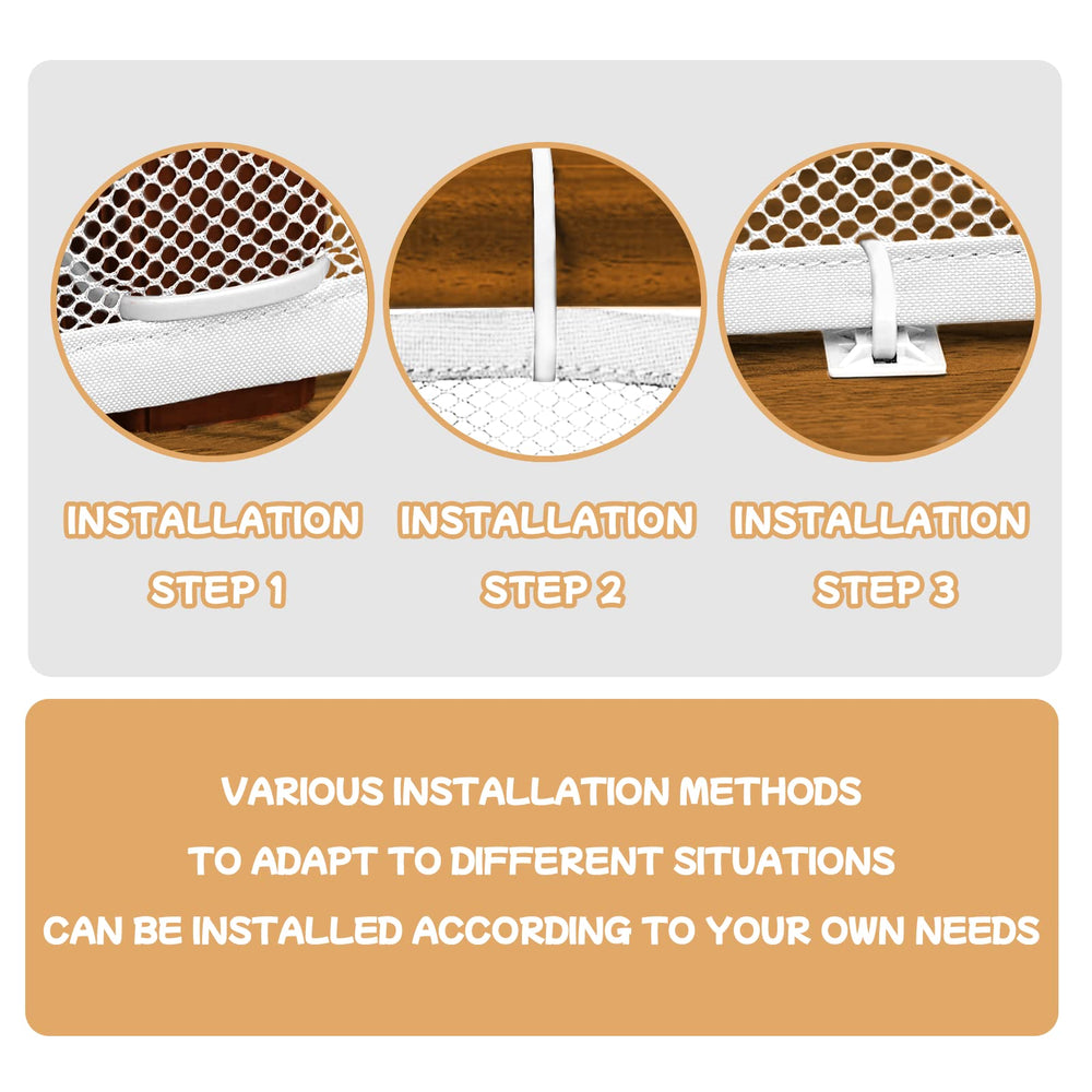 Gulissa ground hooks and zip ties attachment for secure installation