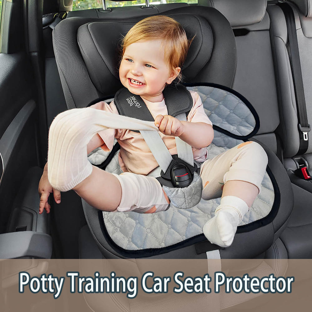 Gulissa Piddle Pad non-slip back keeps the pad secure on seats during rides.
