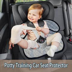 Gulissa Piddle Pad non-slip back keeps the pad secure on seats during rides.