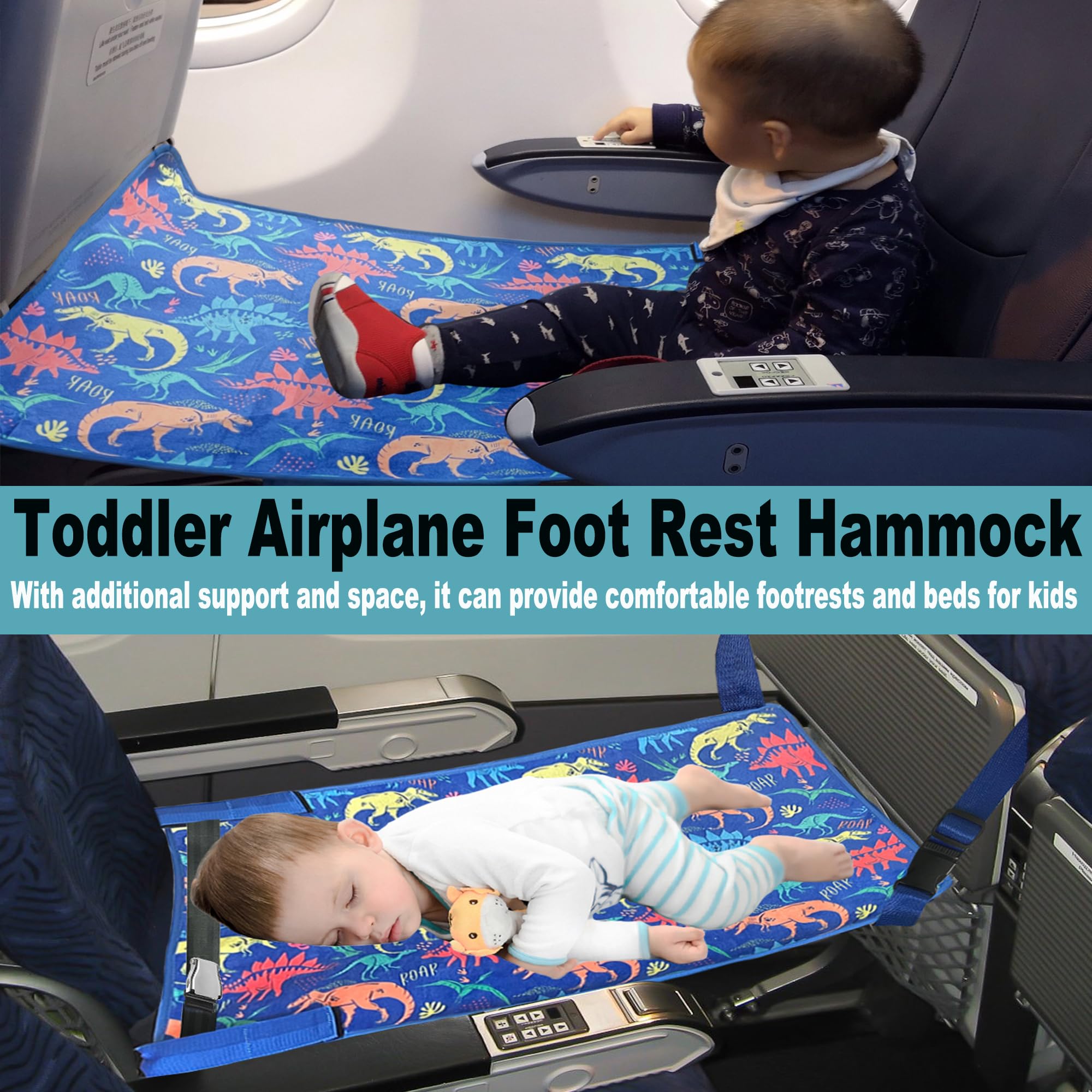 Gulissa toddler airplane bed folded compactly for easy packing in luggage.