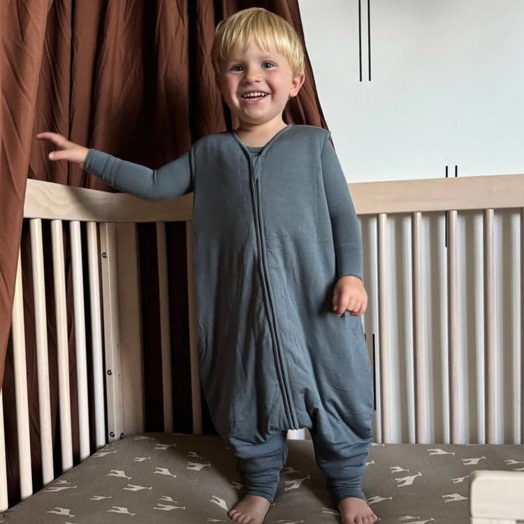 GUNAMUNA Footie Sleep Bag features down-alternative warmth for cozy nights