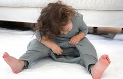 GUNAMUNA Footie Sleep Bag highlights soft rayon fabric for sensitive skin
