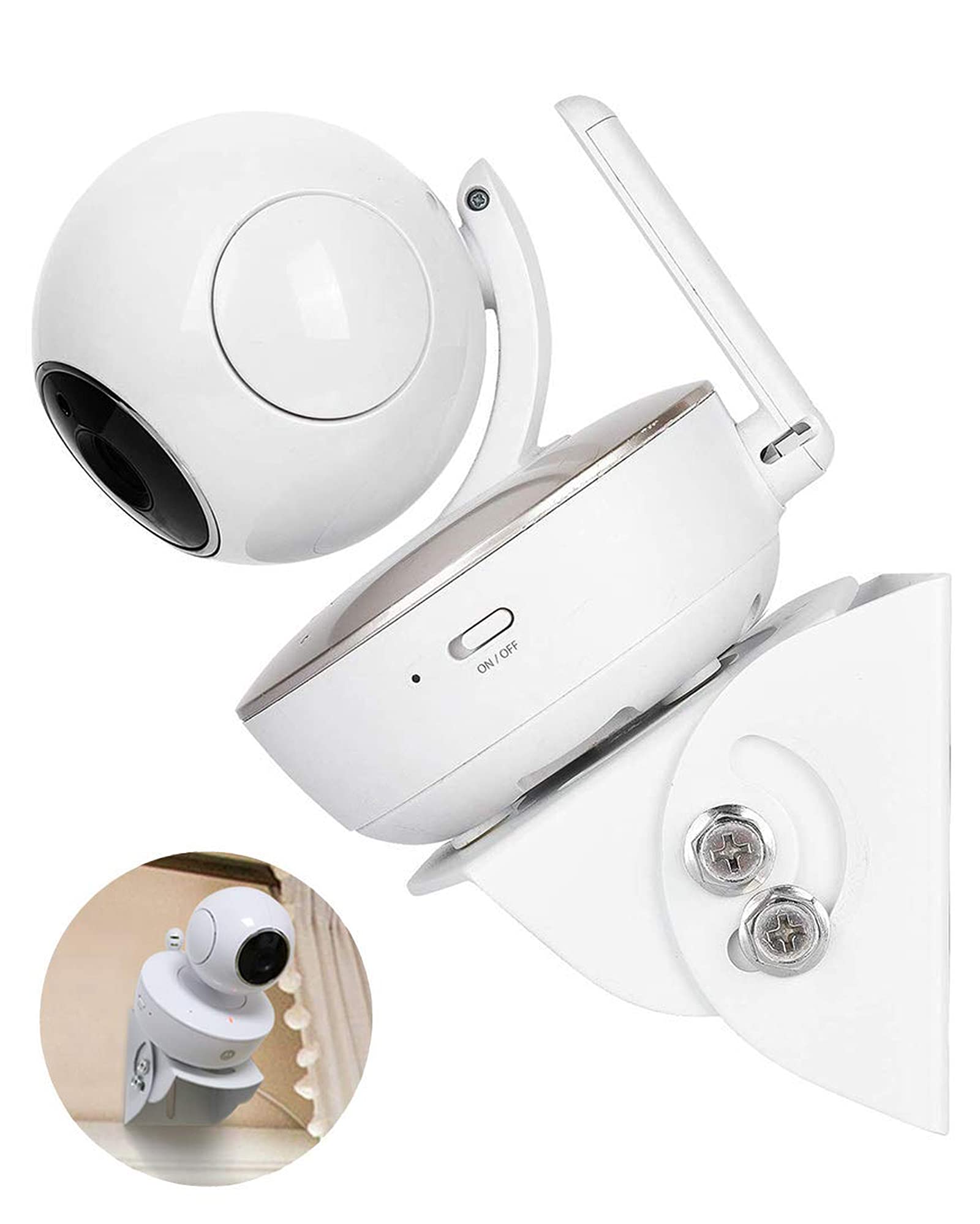 GUMBALL baby monitor wall mount angled 0-45 degrees for clear view