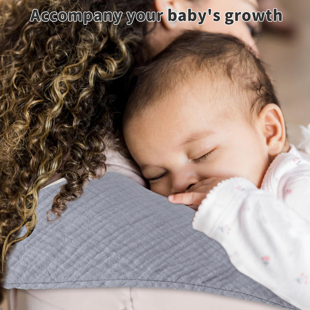 GUNTAIL absorbent-muslin fabric soaks up drool, keeping baby outfits dry.