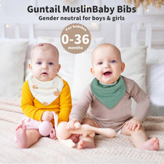 GUNTAIL magnetic-closure close-up highlights secure, easy fastening for teething drool bibs.