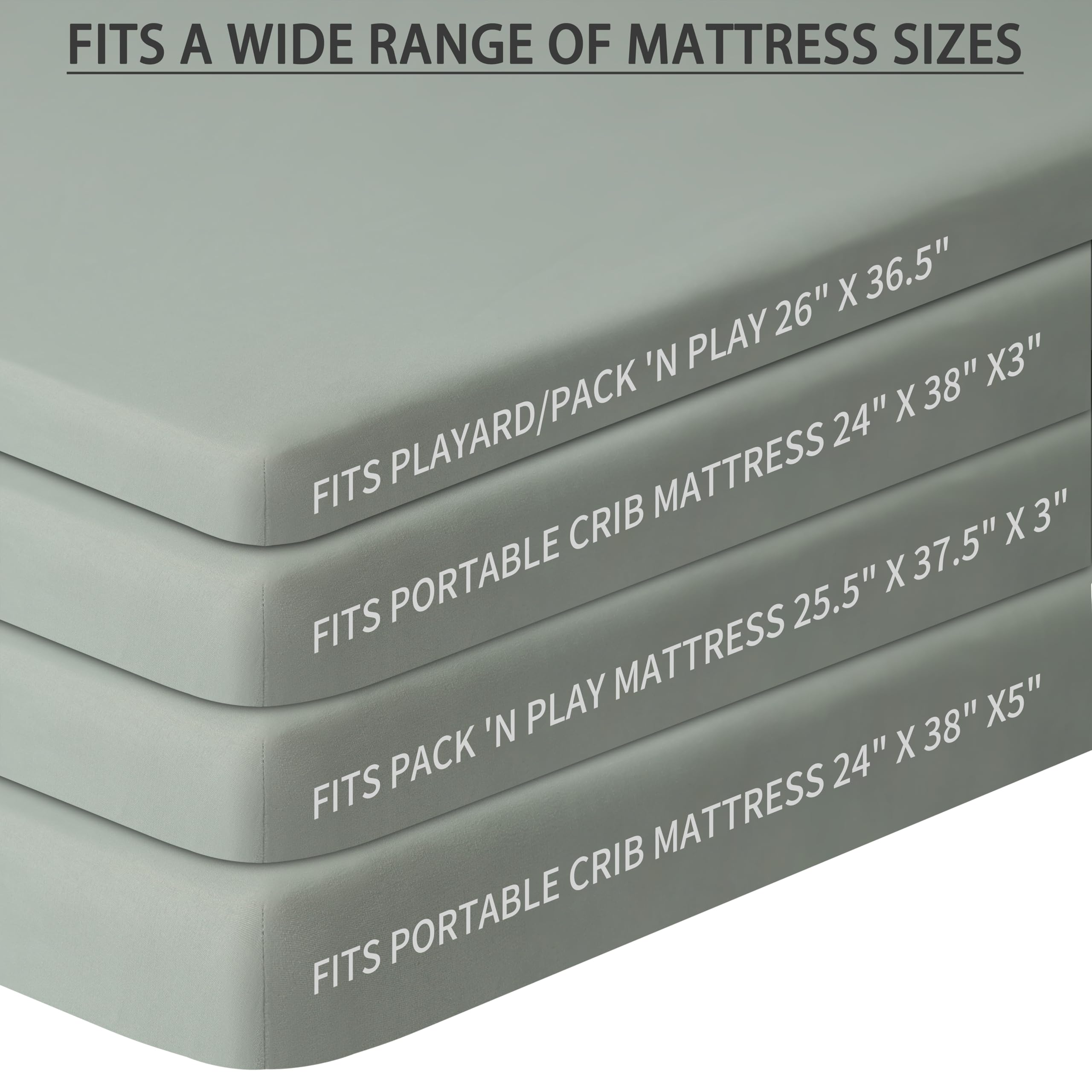 GUNTAIL pack and play sheet microfiber softness supports peaceful naps.