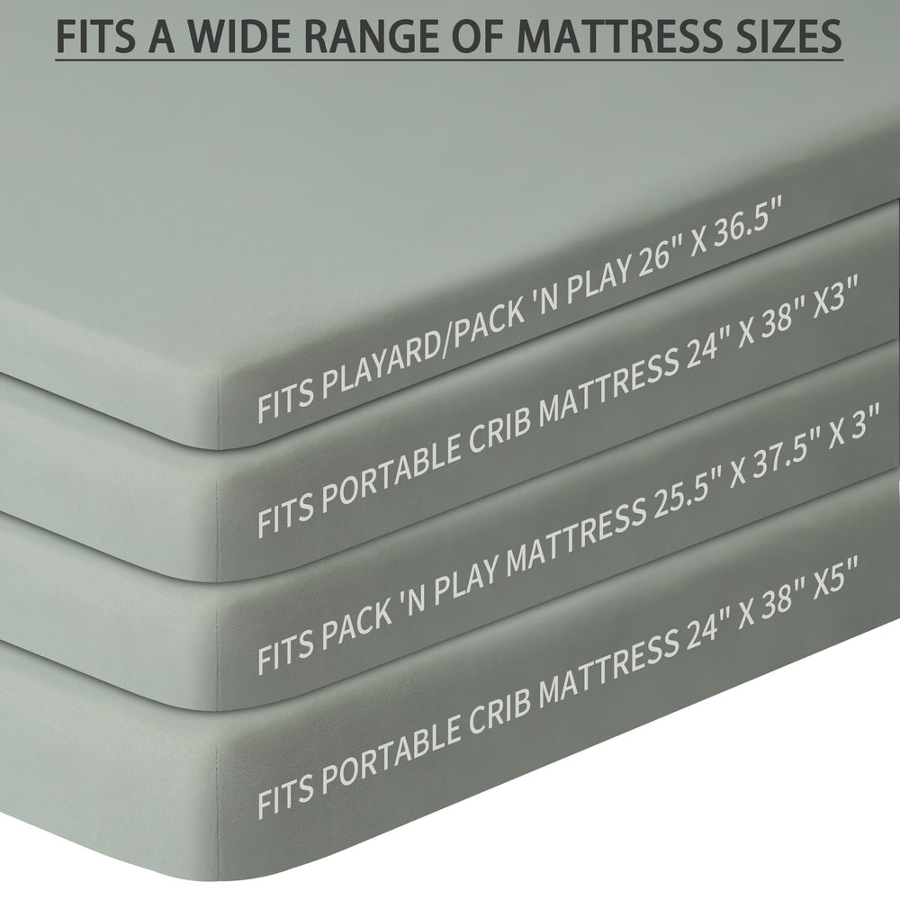 GUNTAIL pack and play sheet microfiber softness supports peaceful naps.
