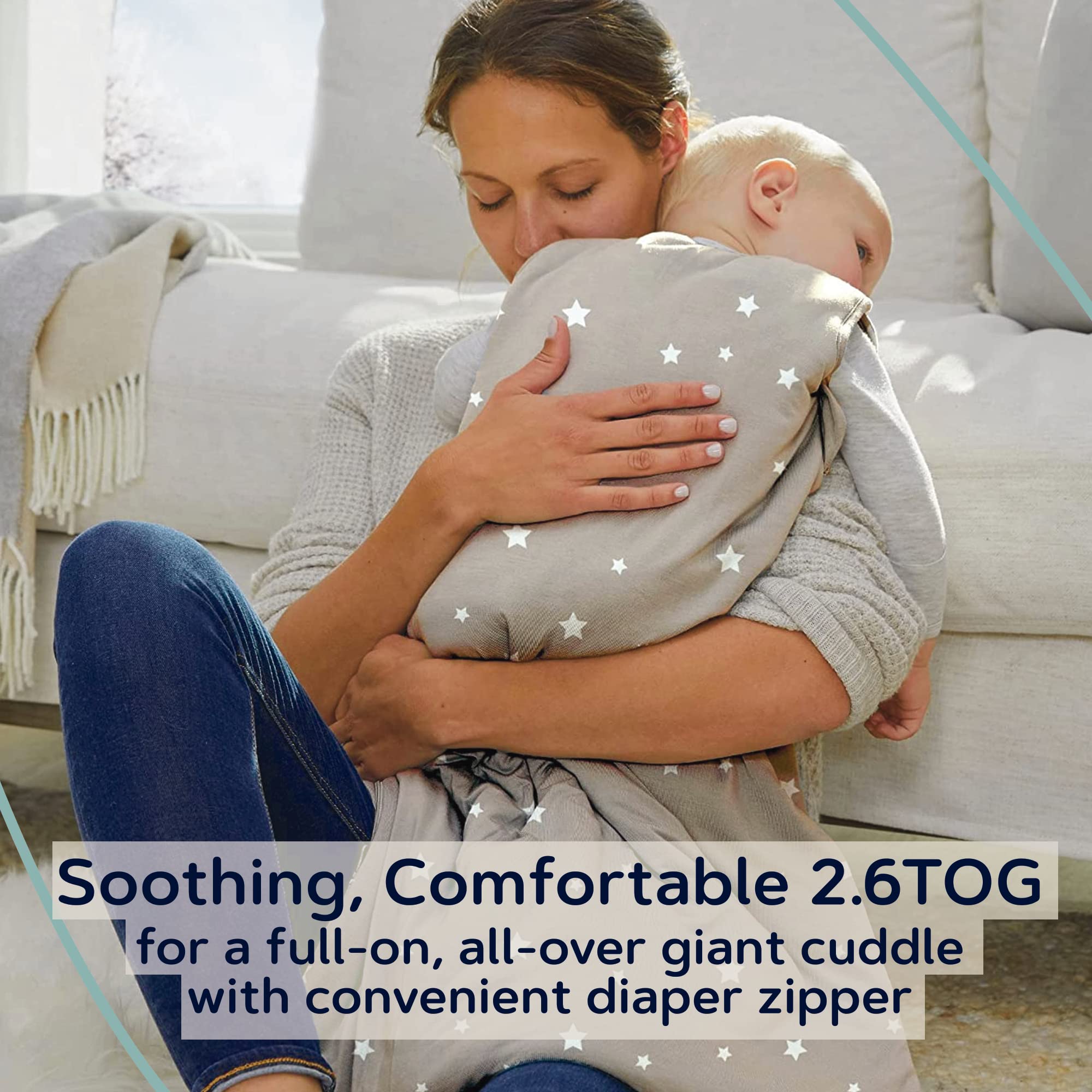 GUNAMUNA 2.5 TOG warmth with plush fill for cozy sleep in cooler rooms.