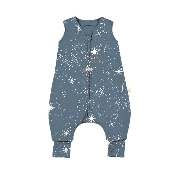 GUNAMUNA Footie Sleep Bag with diaper-zip for quick diaper changes.