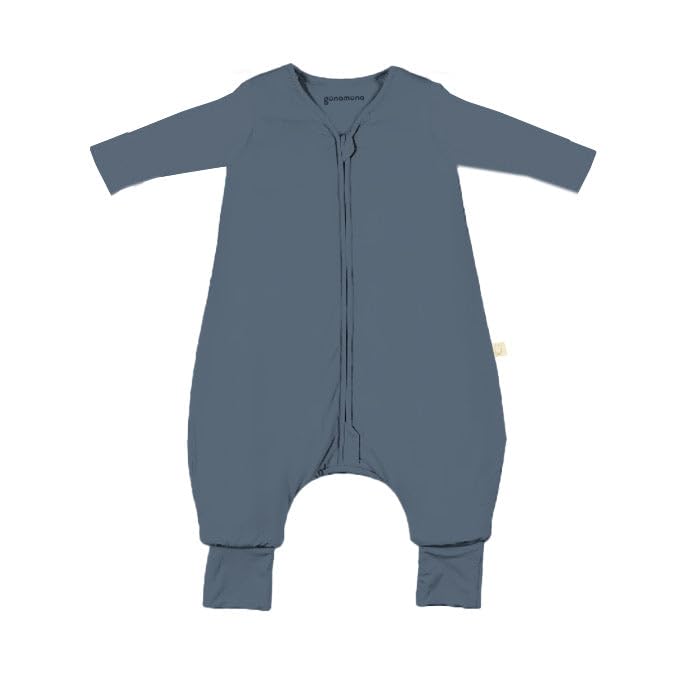GUNAMUNA Long Sleeve Footie Sleep Sack with DIAPER-ZiP zipper enables quick, comfortable diaper changes