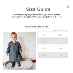 GUNAMUNA long sleeve footie sleep sack foot cuffs with anti-slip grips for safe movement