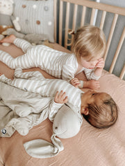GUNAMUNA Lovey Lucy newborn hug—soft cuddle companion for nap time.