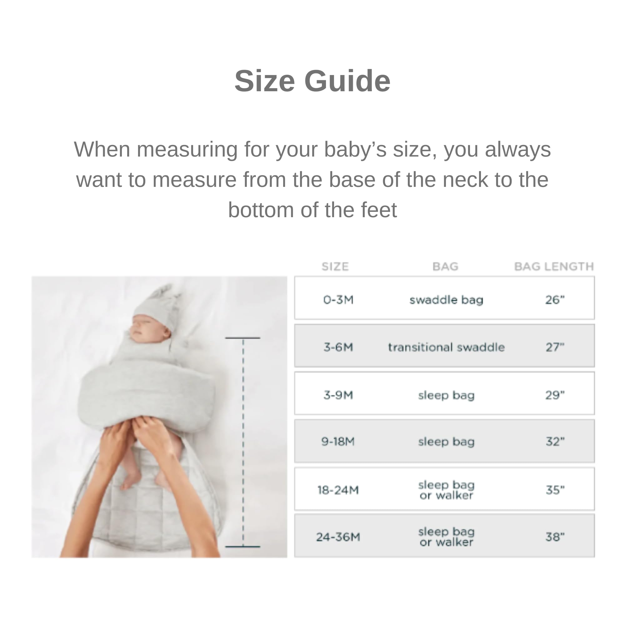 GUNAMUNA Sleep Sack Posie safety design with no weighted materials
