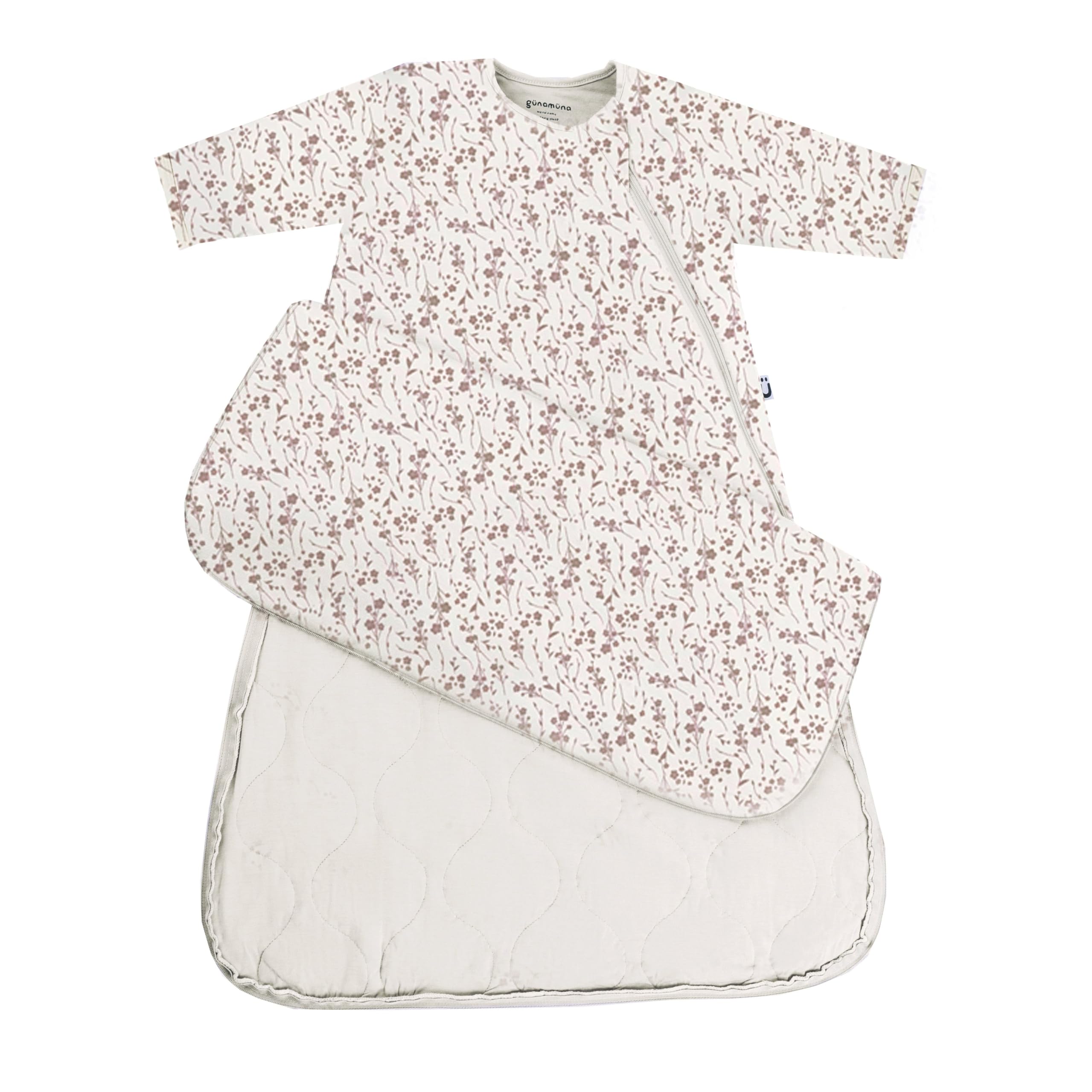 GUNAMUNA Sleep Sack WonderZip full-length zipper for quick, calm nighttime diaper changes.