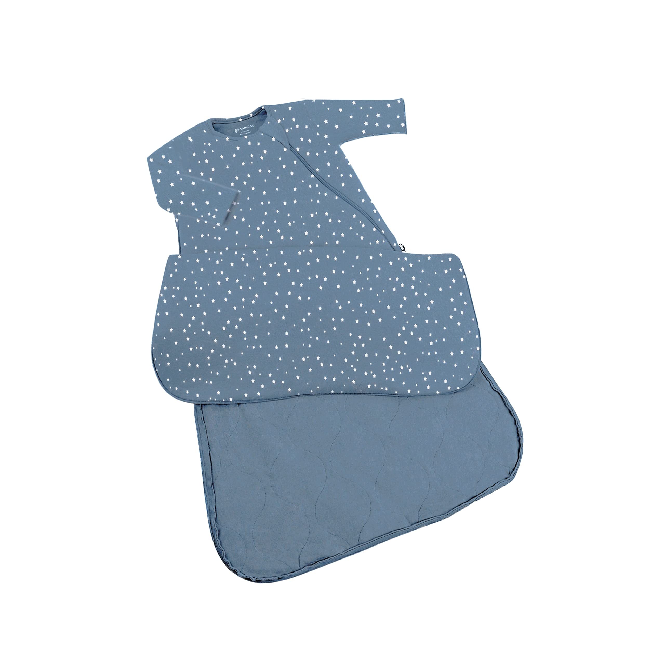 Gunamuna sleep sack WonderZip zipper enables easy nighttime diaper changes.