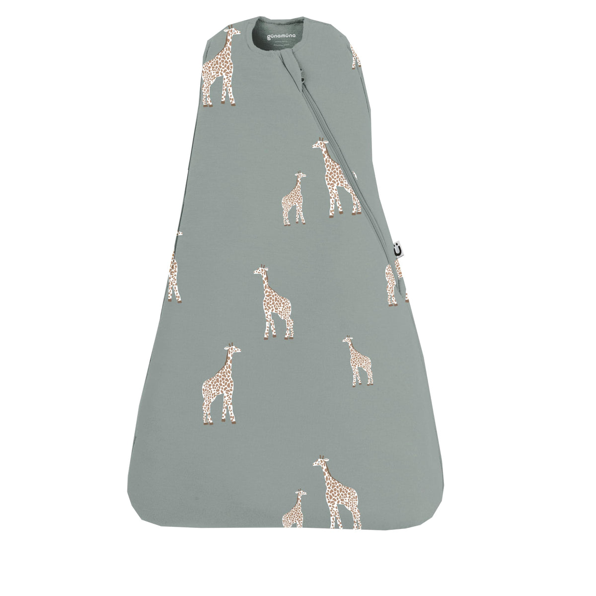 GUNAMUNA Swaddle Wrap with WONDERZiP for quick, fuss-free diaper changes.