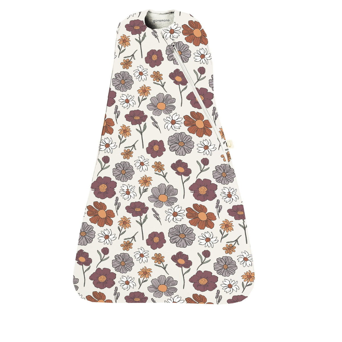 GUNAMUNA swaddle-wrap with WONDERZiP for easy diaper changes and warmth