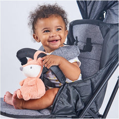 GUND Emory Fox Lovey back view with hidden blanket reveal for on-the-go comfort