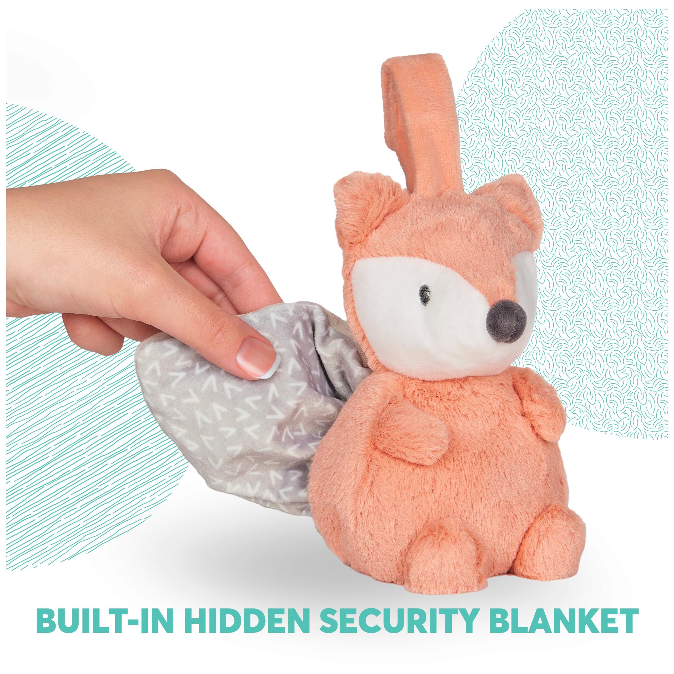 GUND Emory Fox Lovey soft plush fabric for newborn snuggles