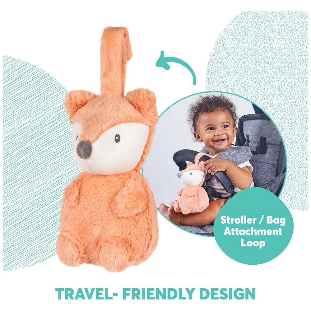 GUND Emory Fox Lovey adjustable loop for stroller or diaper bag attachment