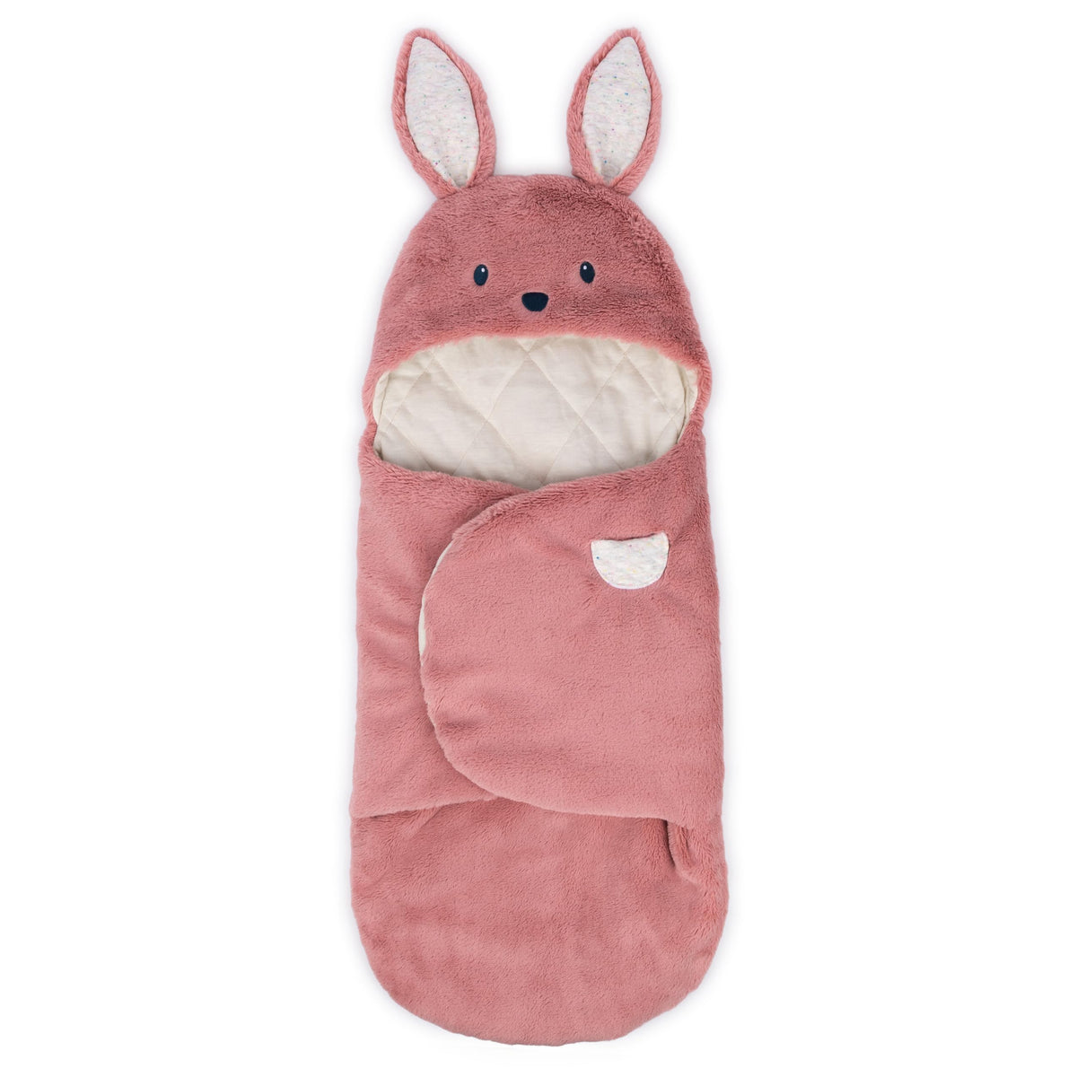 GUND Oh So Snuggly Bunny Blanket Wrap with plush bunny wrap offers cozy warmth.