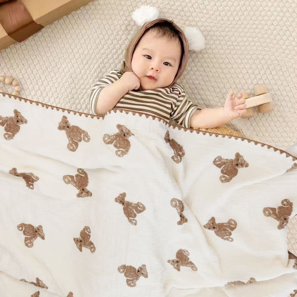 Gunnaicat 40x40 inch blanket displayed in a cozy nursery setting