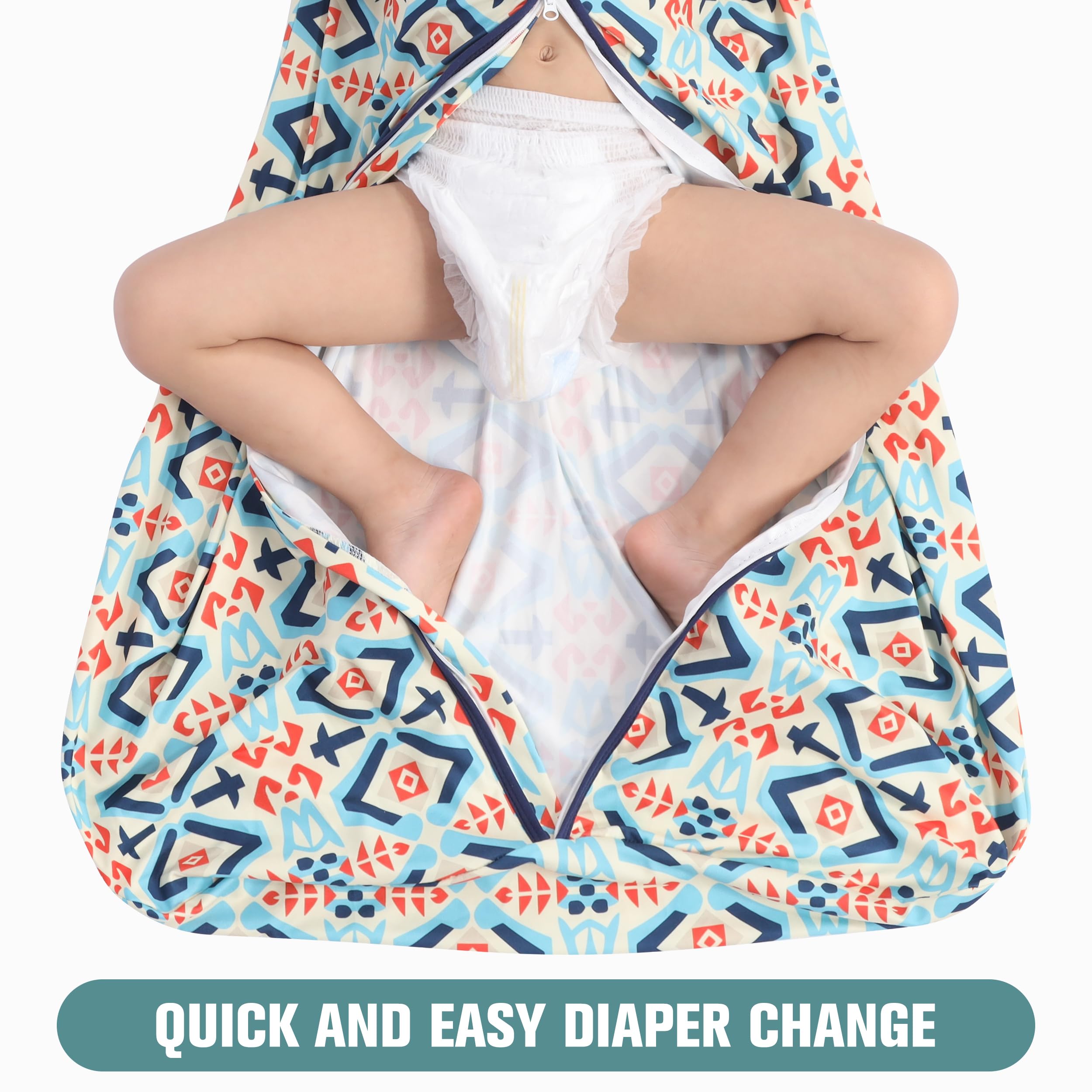 GUNTAIL Blue sleep sack offers gentle warmth without overheating