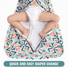 GUNTAIL Blue sleep sack offers gentle warmth without overheating