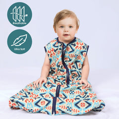 GUNTAIL Checkered sleep sack keeps baby snug with secure leg space