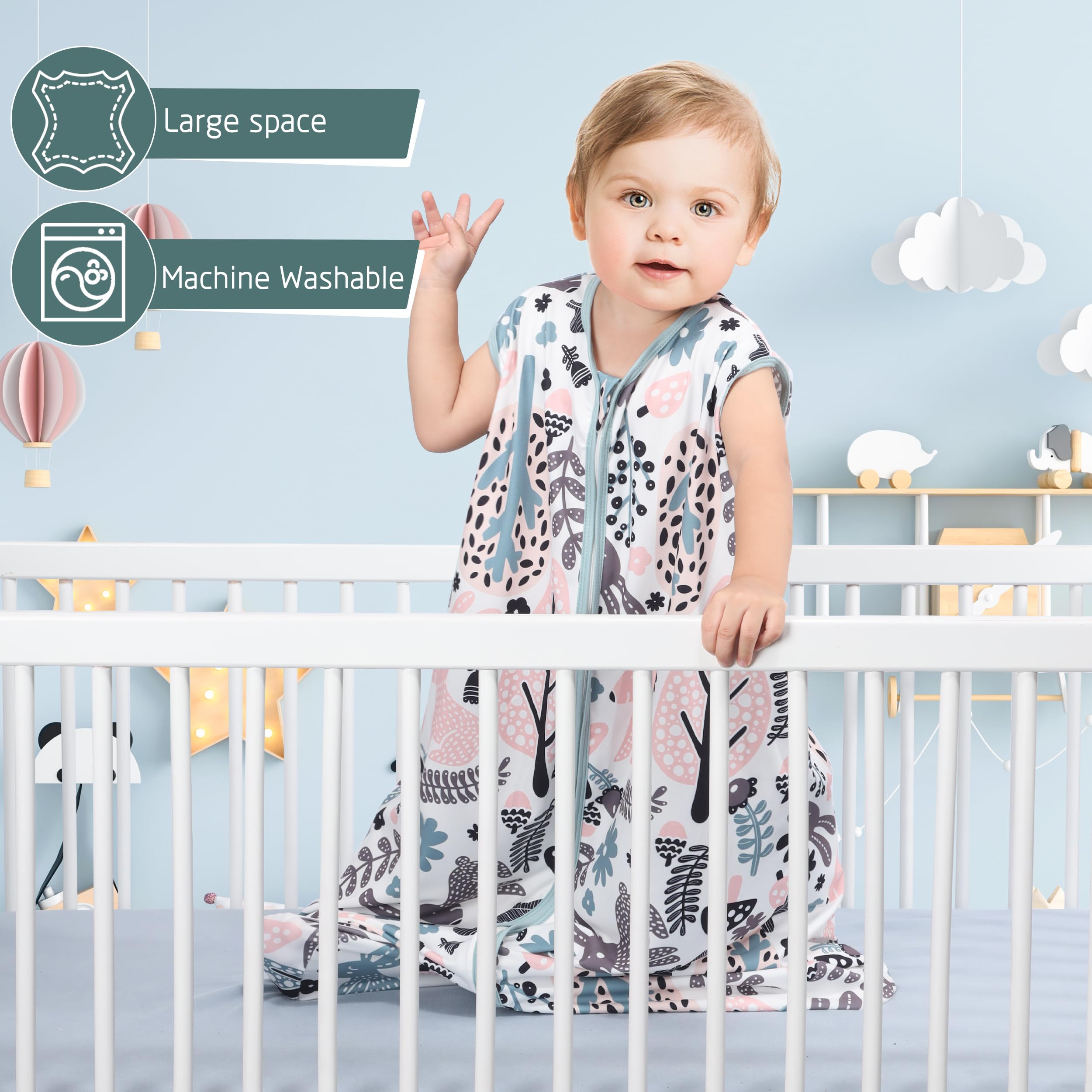 GUNTAIL interior-zipper-guard protects delicate skin during diaper changes