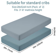 GUNTAIL crib sheet elastic edge close-up, illustrating secure fit around mattress.