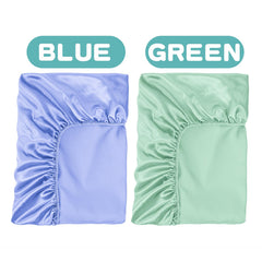 GUNTAIL crib sheet with elastic edge ensures secure fitting and prevents slipping