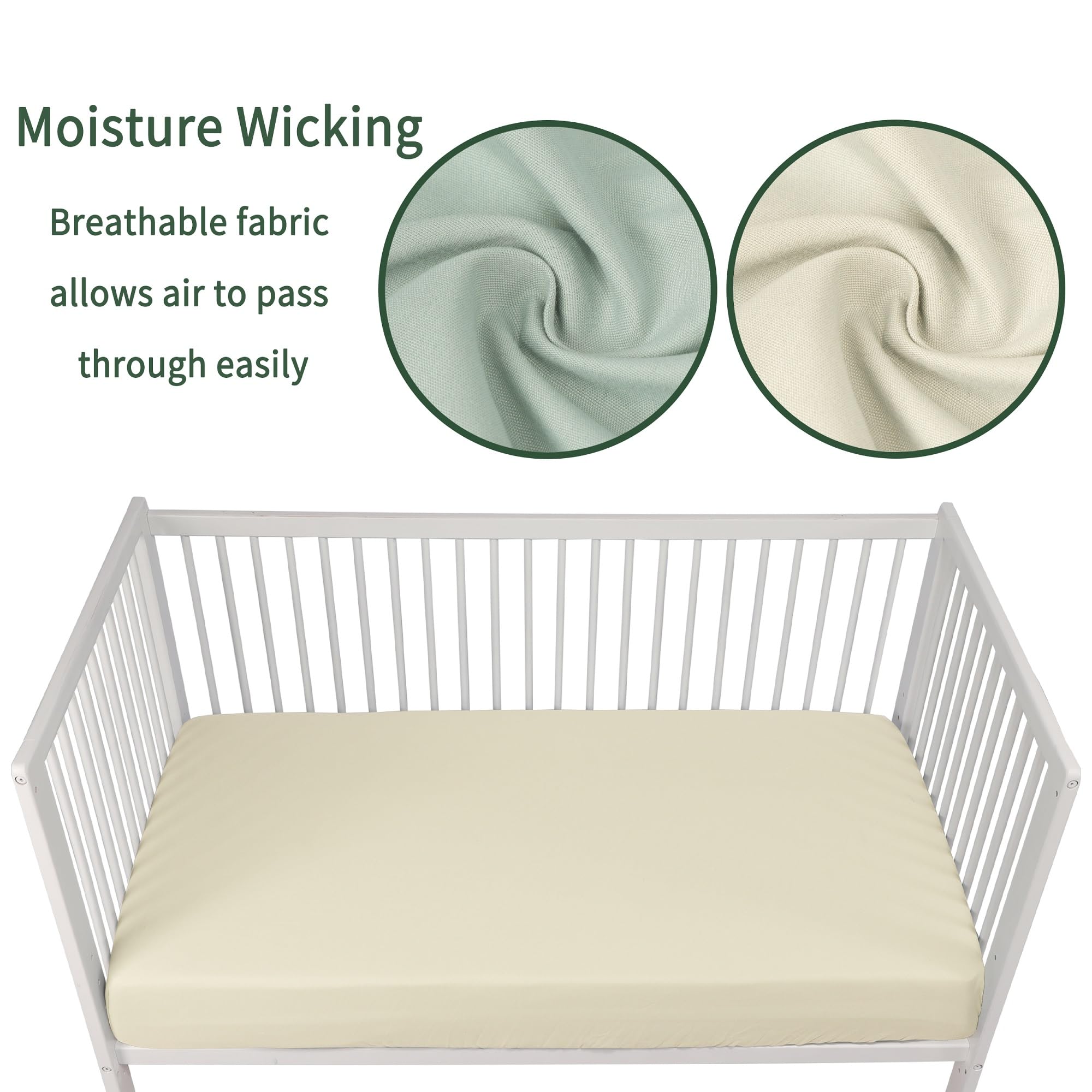 GUNTAIL elastic-band-secure-fit keeps sheets in place through the night.