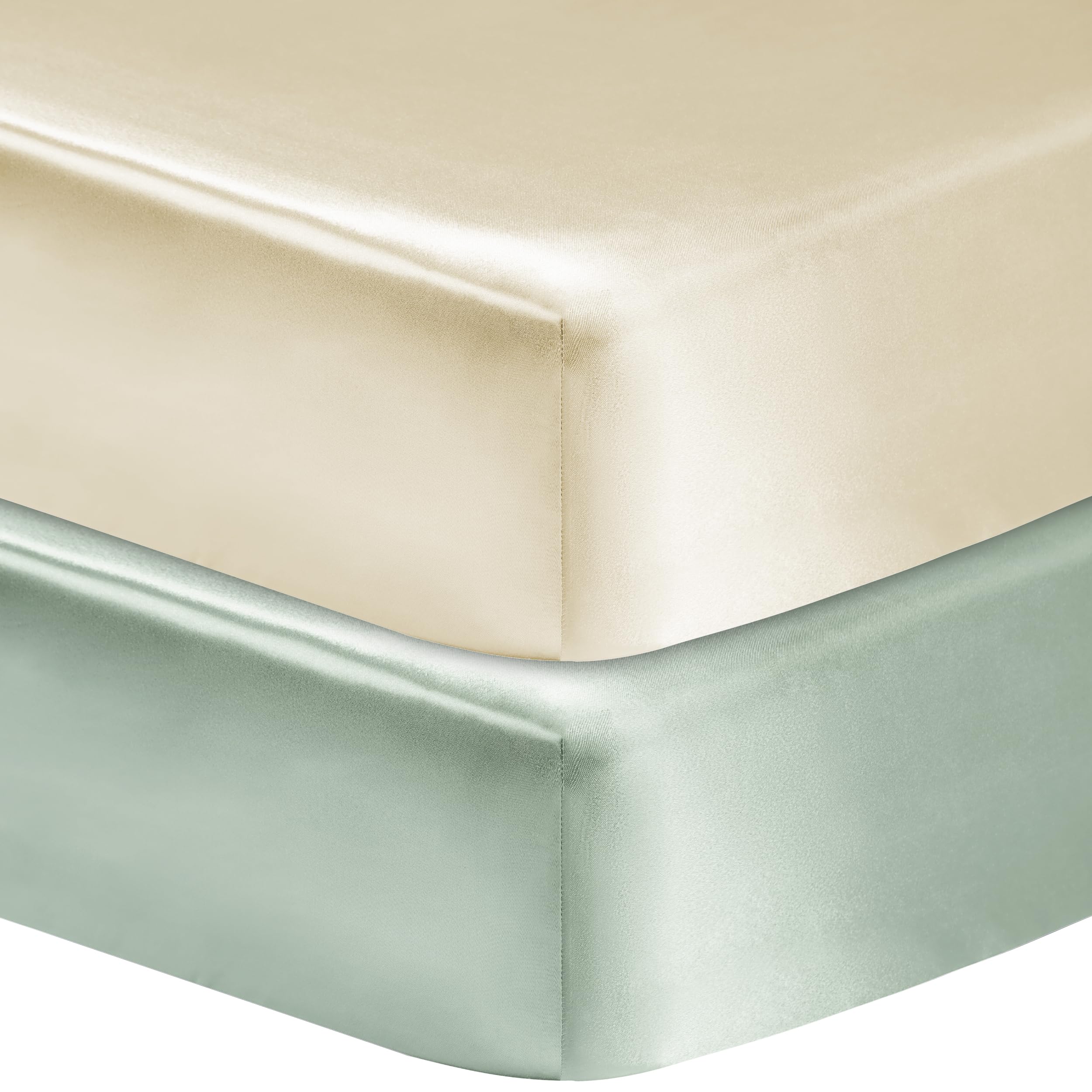 GUNTAIL satin crib sheet pink closeup reduces hair friction for gentle mornings.