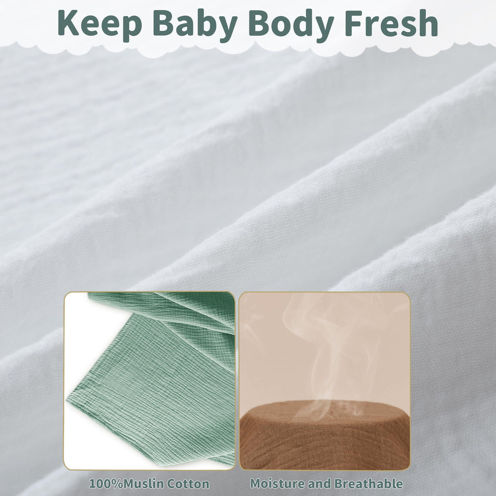GUNTAIL muslin swaddle blanket nursing cover for convenient discreet feeding.