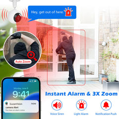 GUOANVISION indoor/outdoor wide-angle camera for broad coverage