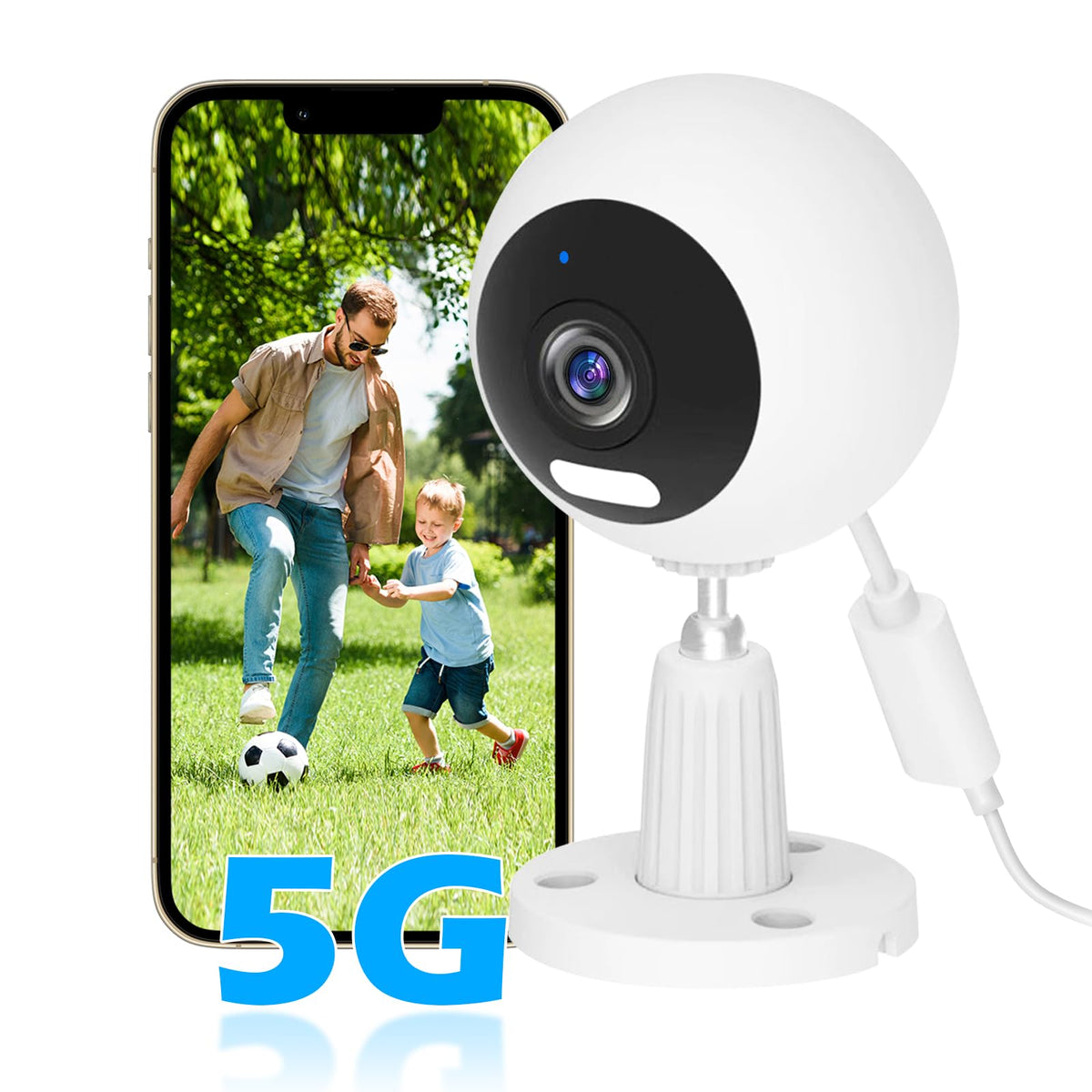 Guoanvision S700 outdoor camera front view with 3MP clarity and reliable security.