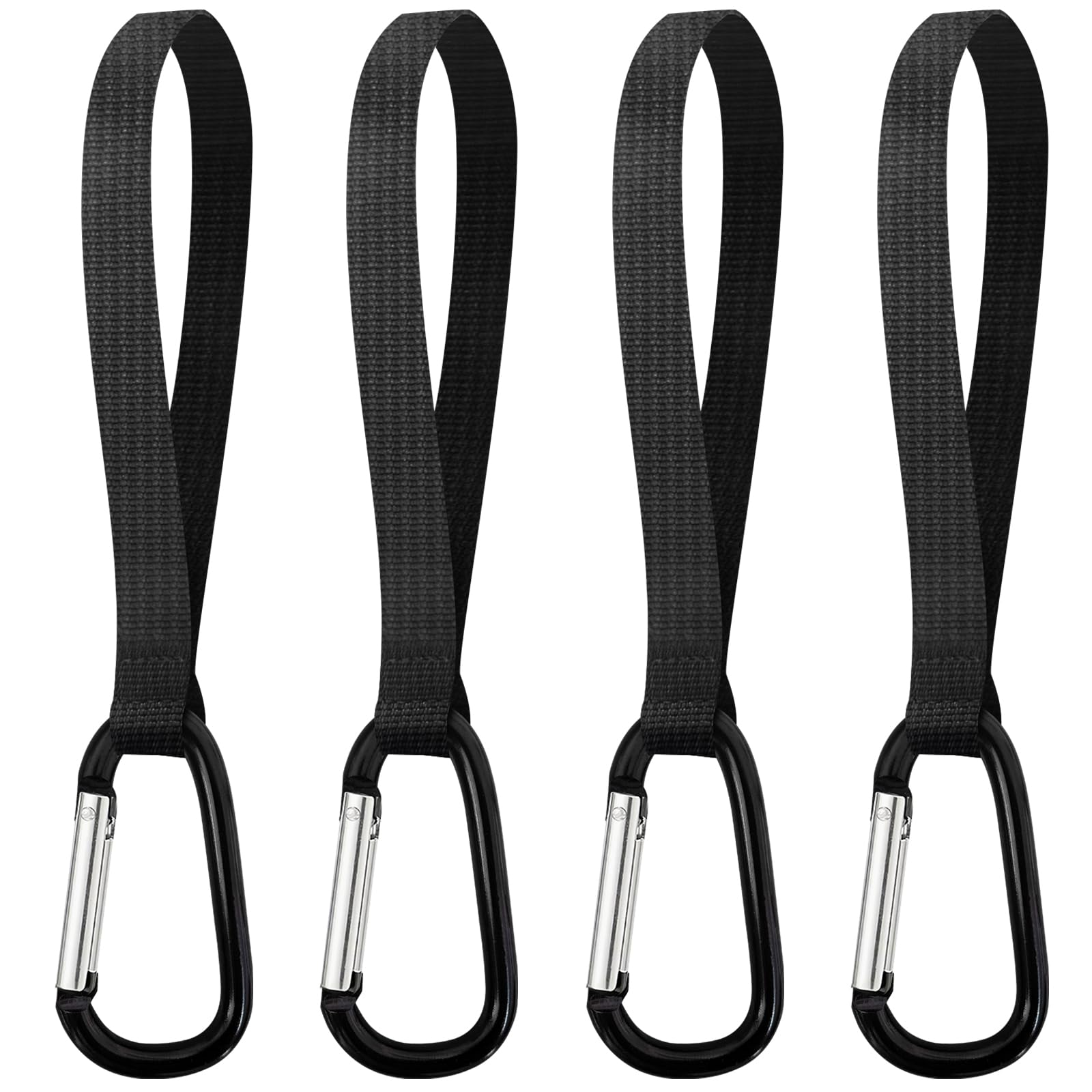 GuoluvSoo 4-pack stroller hooks hands-free use for secure bags on the go