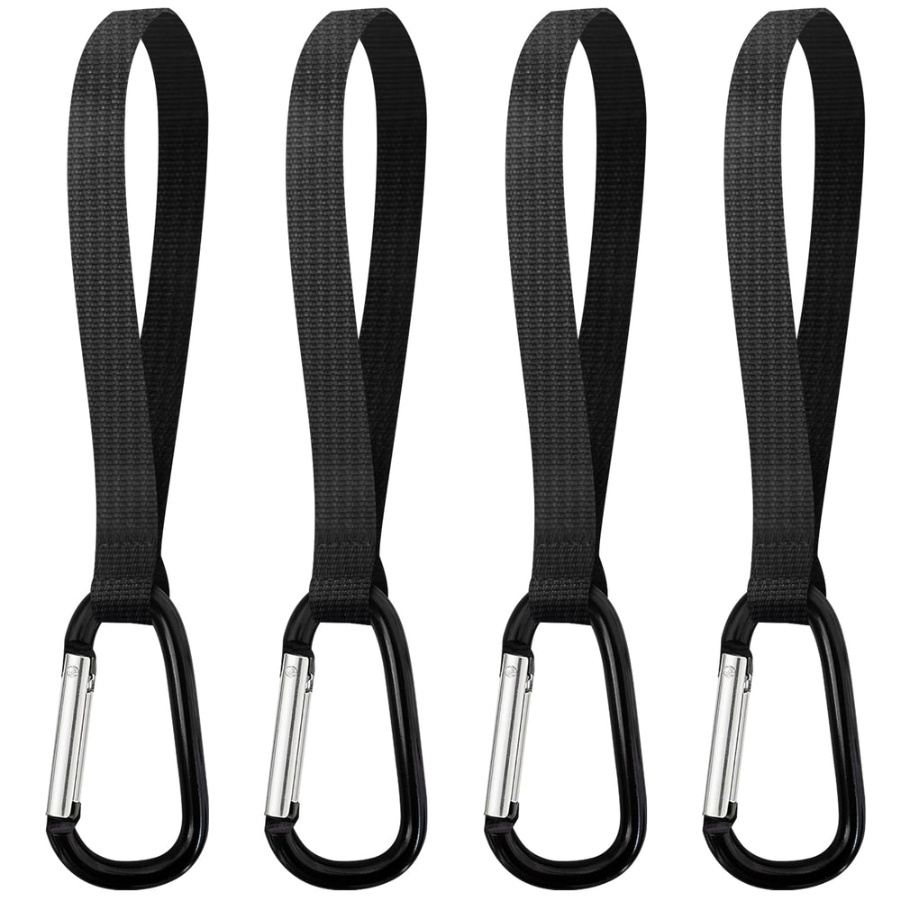 GuoluvSoo 4-pack stroller hooks hands-free use for secure bags on the go