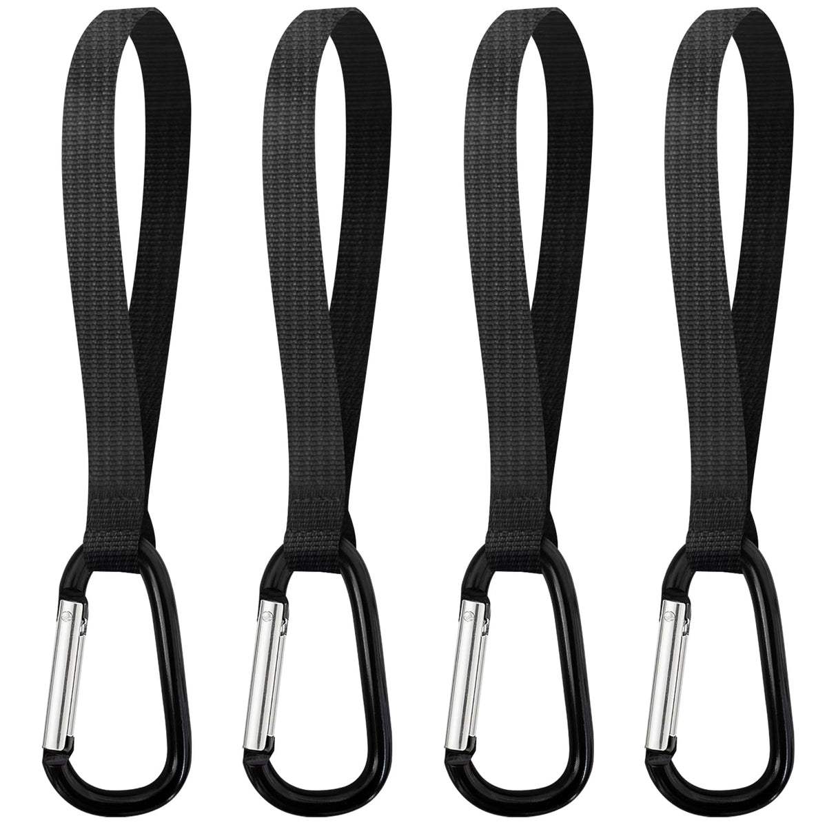 GuoluvSoo 4-pack stroller hooks hands-free use for secure bags on the go