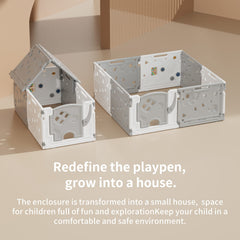 Gupamiga baby playpen anti-slip feet keep the yard stable during play.