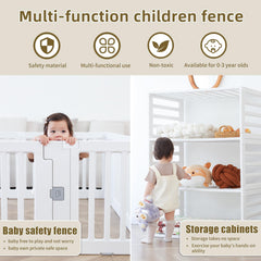 Gupamiga Playpen with anti-slip feet on the bottom for stable placement.